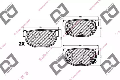 Комплект тормозных колодок DJ PARTS BP1469